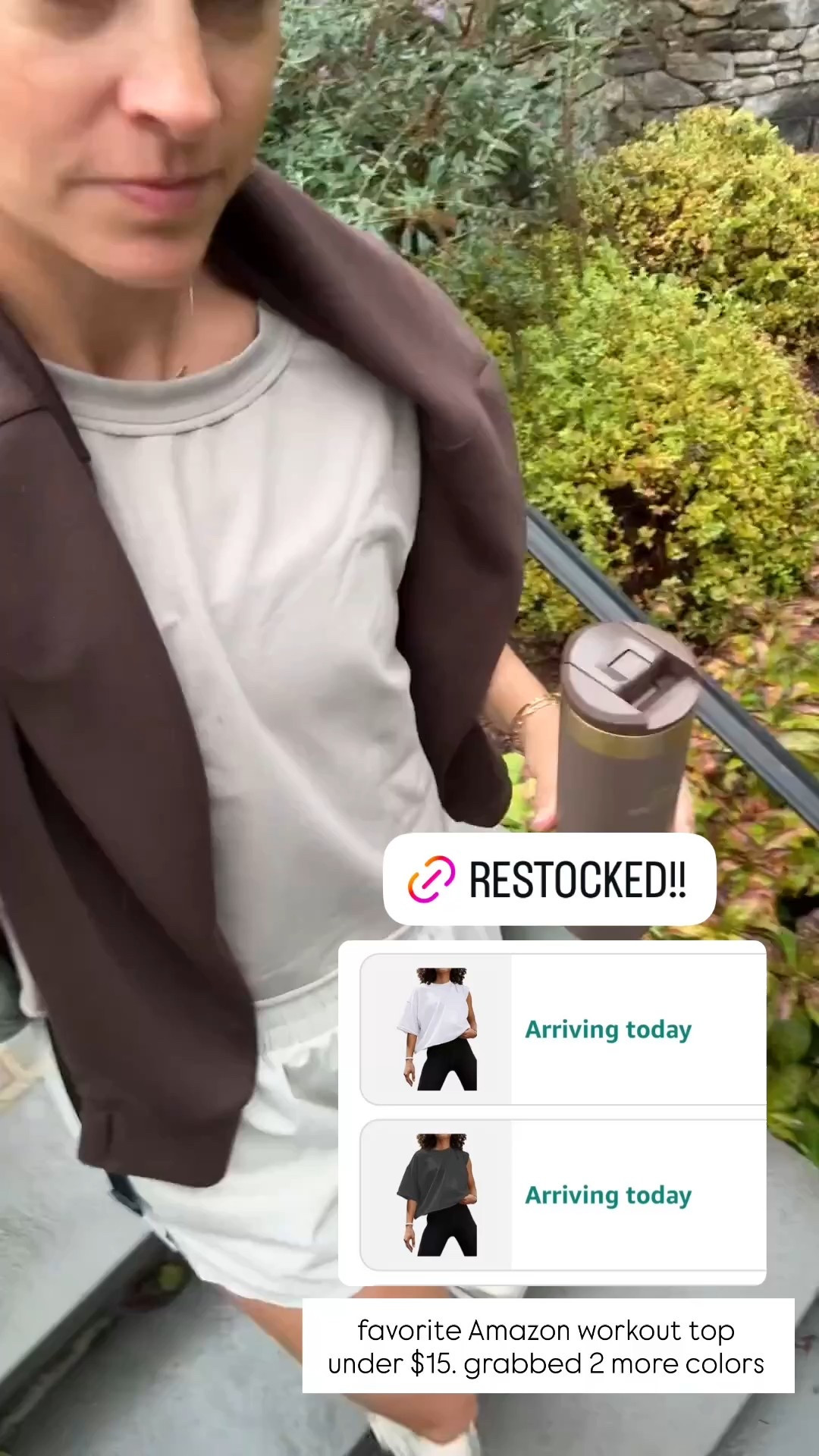 Favorite Amazon workout top under $15 restocked! Grabbed in white and dark grey. I wear a small 

#LTKFindsUnder50