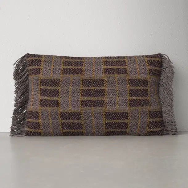 Esther Plaid Cotton Lumbar Throw Pillow | Wayfair North America