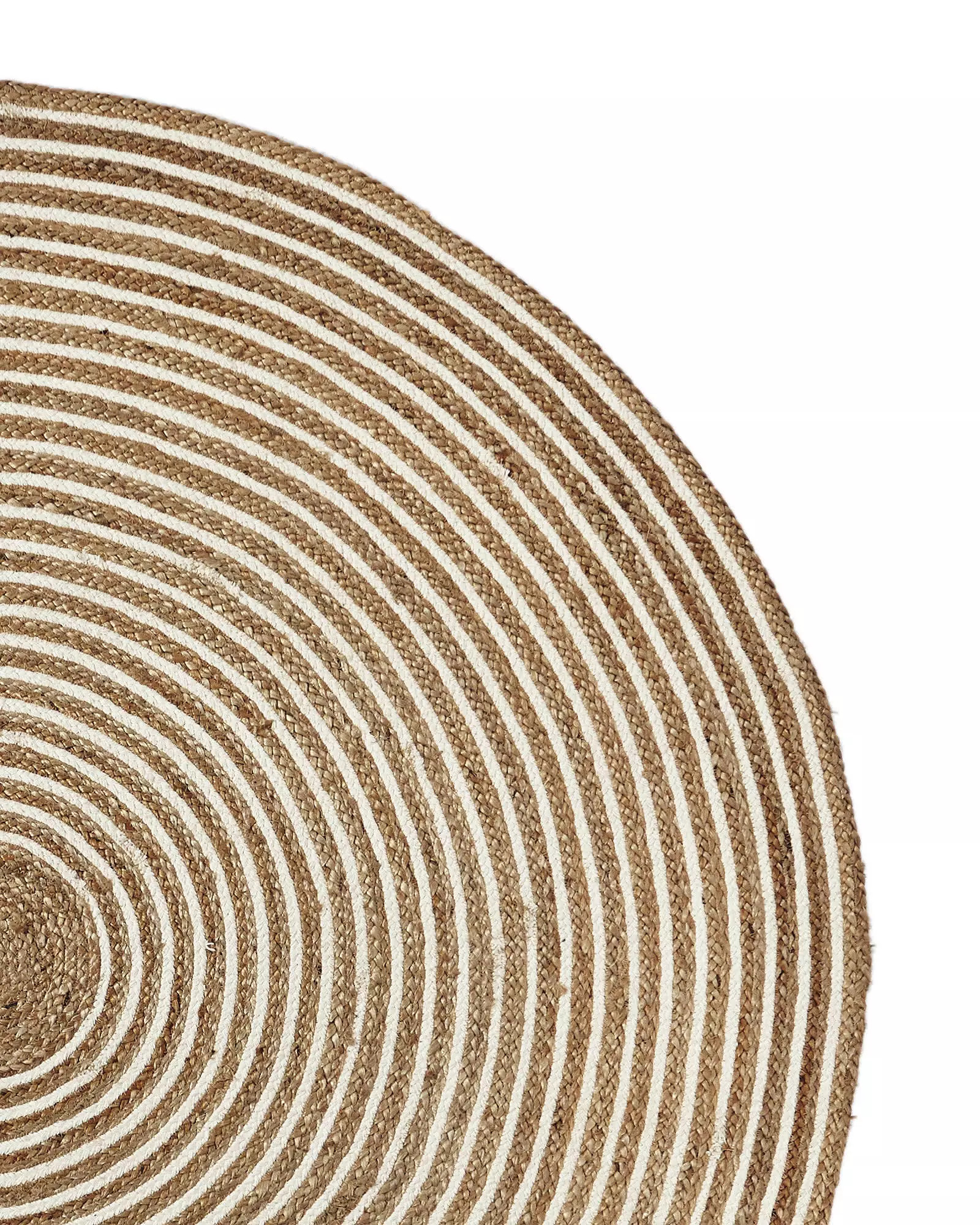 Round Cotton & Jute Rug | Serena and Lily