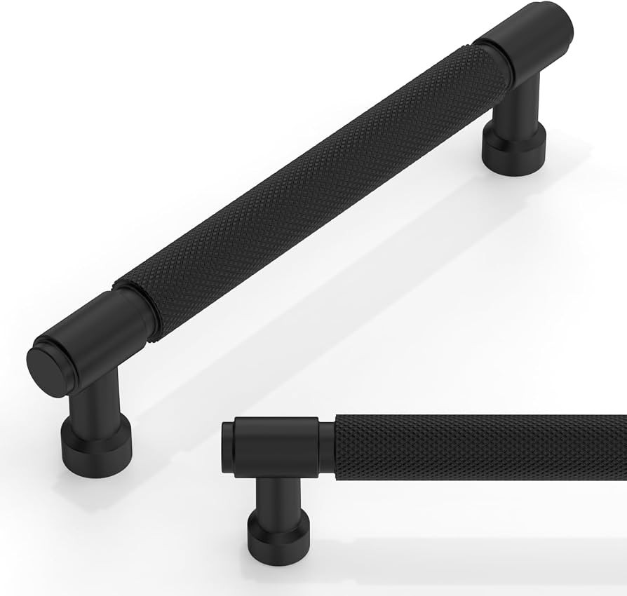 10 Pack Matte Black Knurled Cabinet Pulls 5 Inch(128mm) Kitchen Cabinet Handles Cabinet Hardware ... | Amazon (CA)