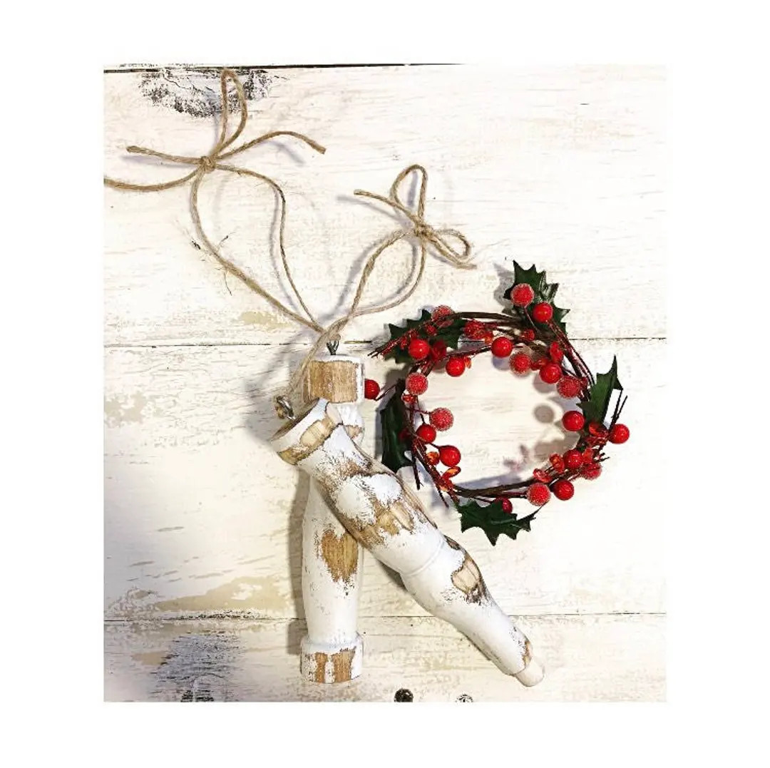 Set of 2- Farmhouse Reclaimed Spindle Christmas Tree Ornaments |  Holiday Decoration | Farmhouse ... | Etsy (US)