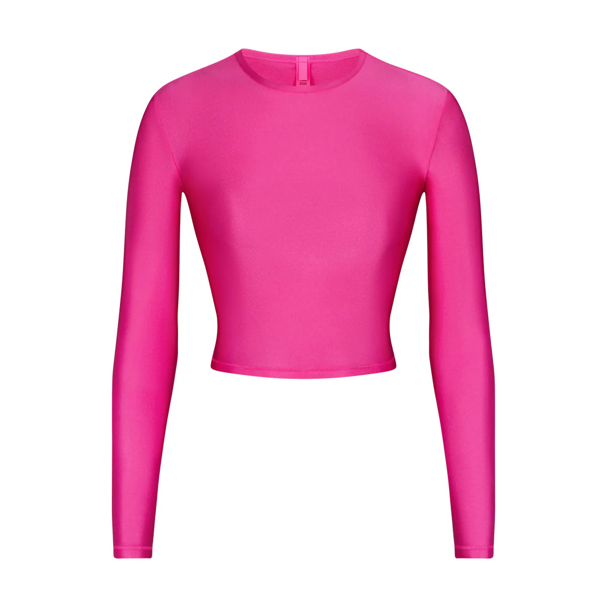 SHINE JERSEY LONG SLEEVE CROPPED T-SHIRT | SKIMS (US)