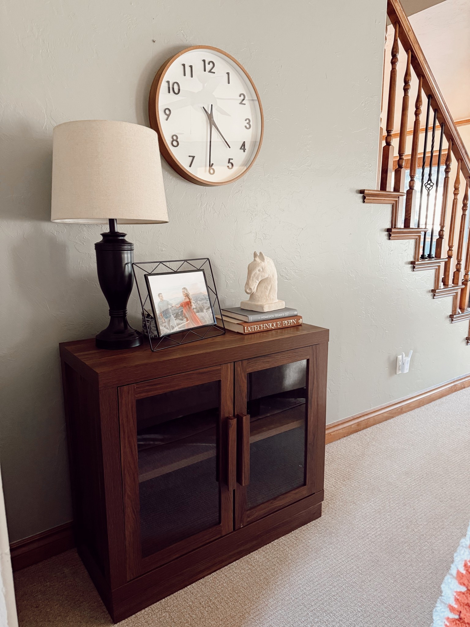 Walmart & Target affordable home decor that looks expensive!! 

Affordable accent cabinet ($108), stunning horse statue and wall clock! 

#LTKHome