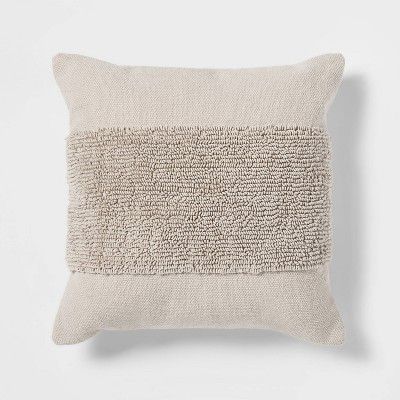 Tufted Modern Pattern Square Throw Pillow - Project 62™ | Target