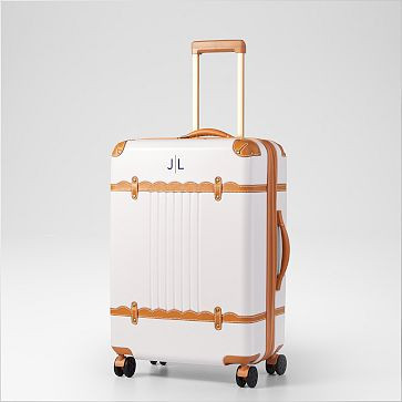 Mark & Graham x Jennifer Lake Scalloped Expandable Checked Luggage | Mark and Graham