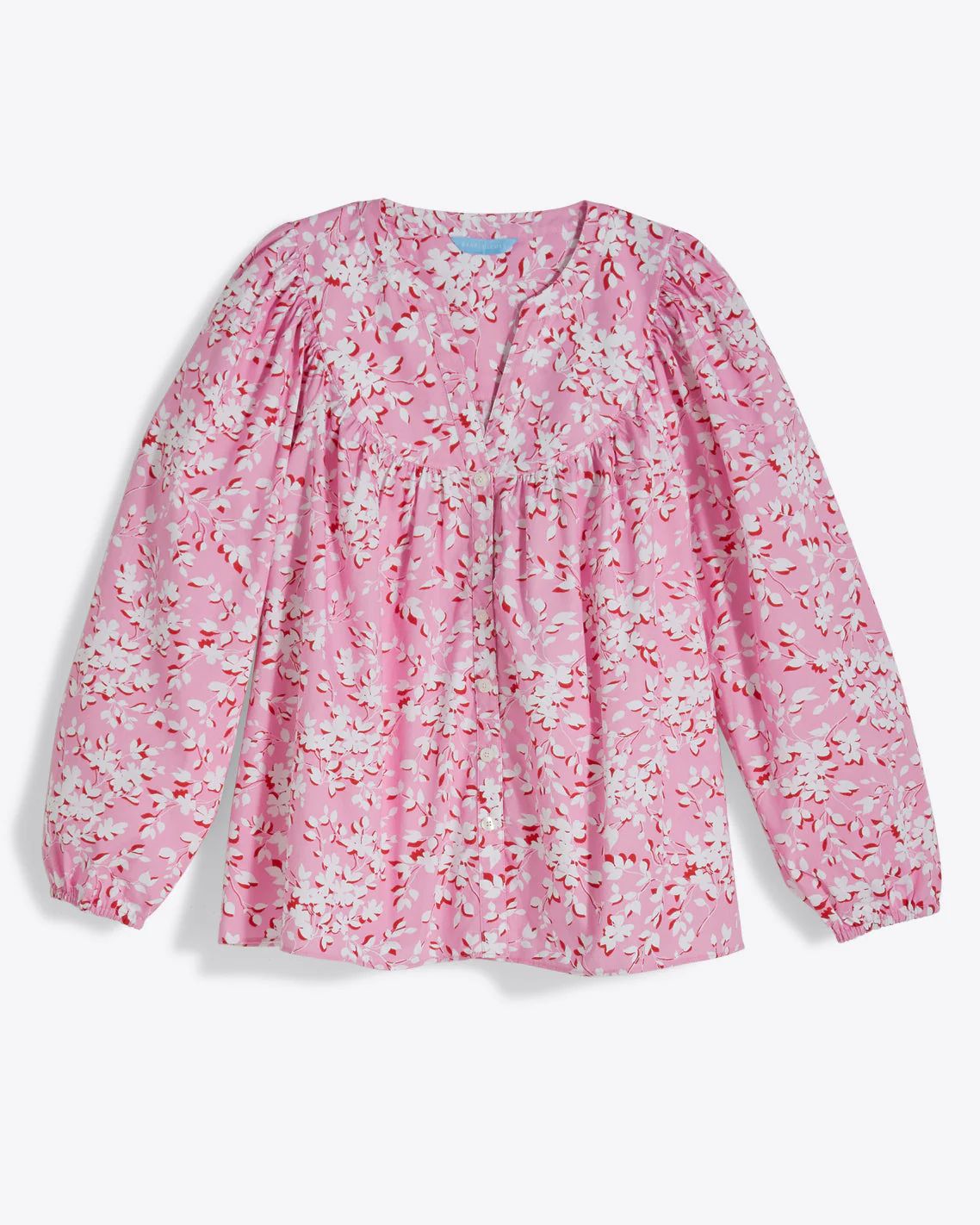 Button Down Top in Pink Shadow Floral | Draper James (US)