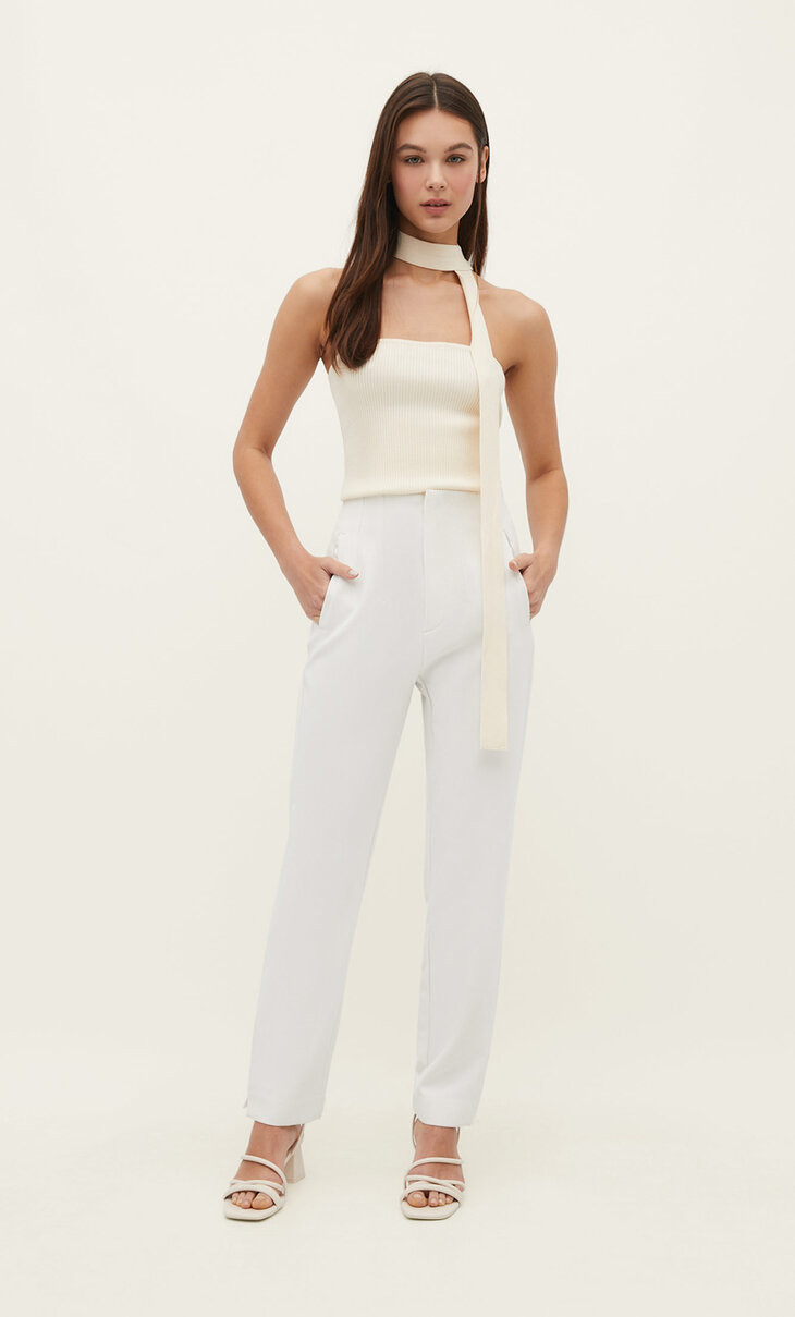 Smart trousers with darts | Stradivarius (UK)