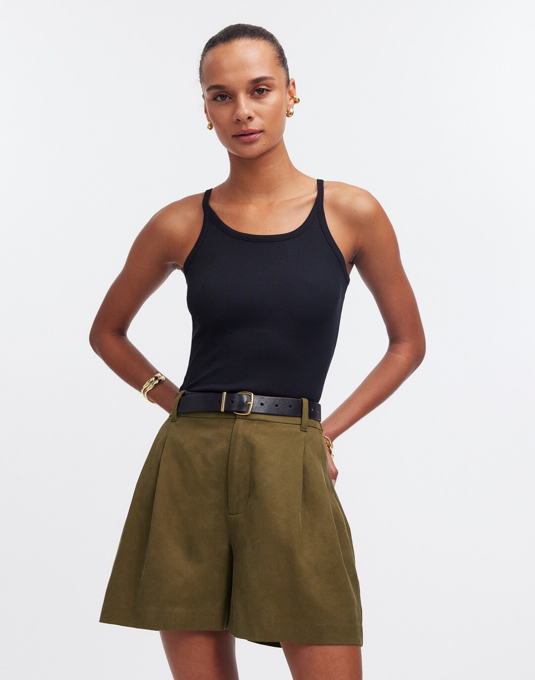 The Harlow Short in Drapey Twill | Madewell