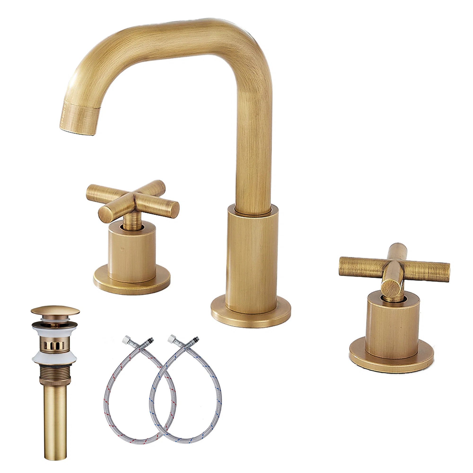 Widespread 2-handle Bathroom Faucet with Drain Assembly 16394-ATI | Wayfair North America