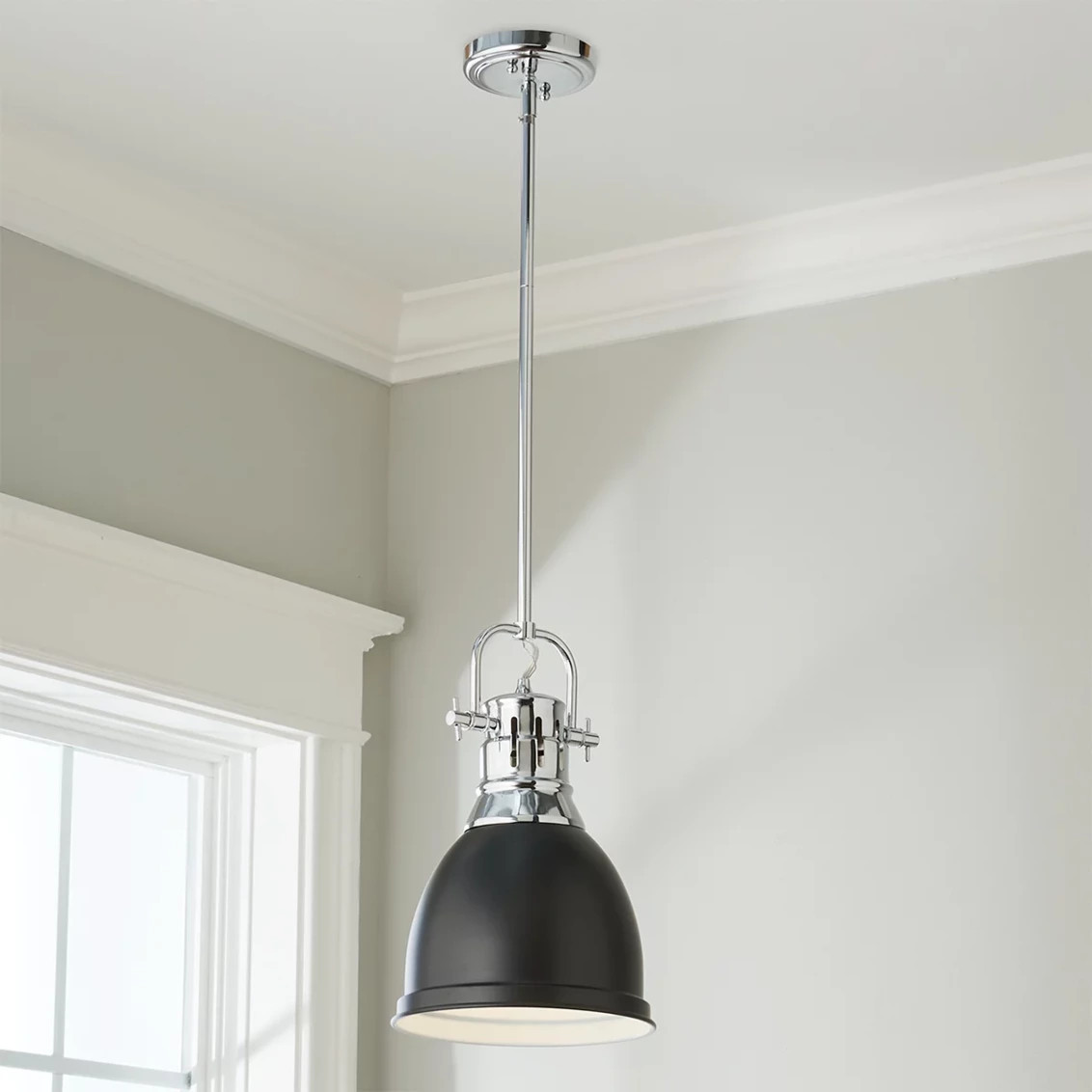 Classic Dome Shade Pendant Light with Rod - Small | Shades of Light
