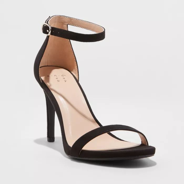 Women's Gillie Microsuede Stiletto Heeled Pump Sandals - A New Day™ | Target