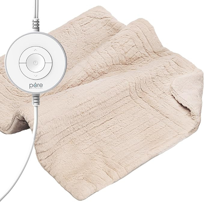 PureRadiance Ultra-Wide Luxury Heating Pad for Cramps & Back Pain Relief, Patented Design, Soft F... | Amazon (US)
