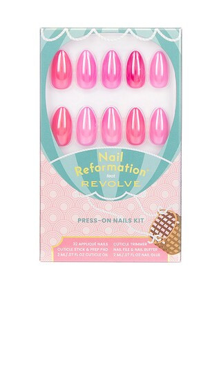 Nail Reformation x REVOLVE Juice Box Press On Nails in Fuchsia. | Revolve Clothing (Global)