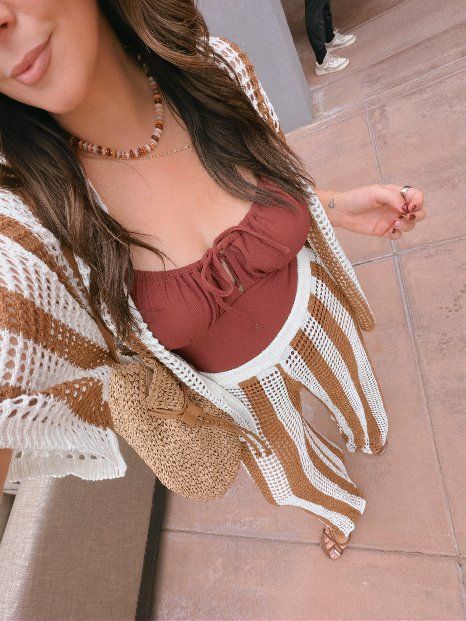 Wearing a large in the swim, XL in the set

#LTKootd #LTKSeasonal #LTKMidsize