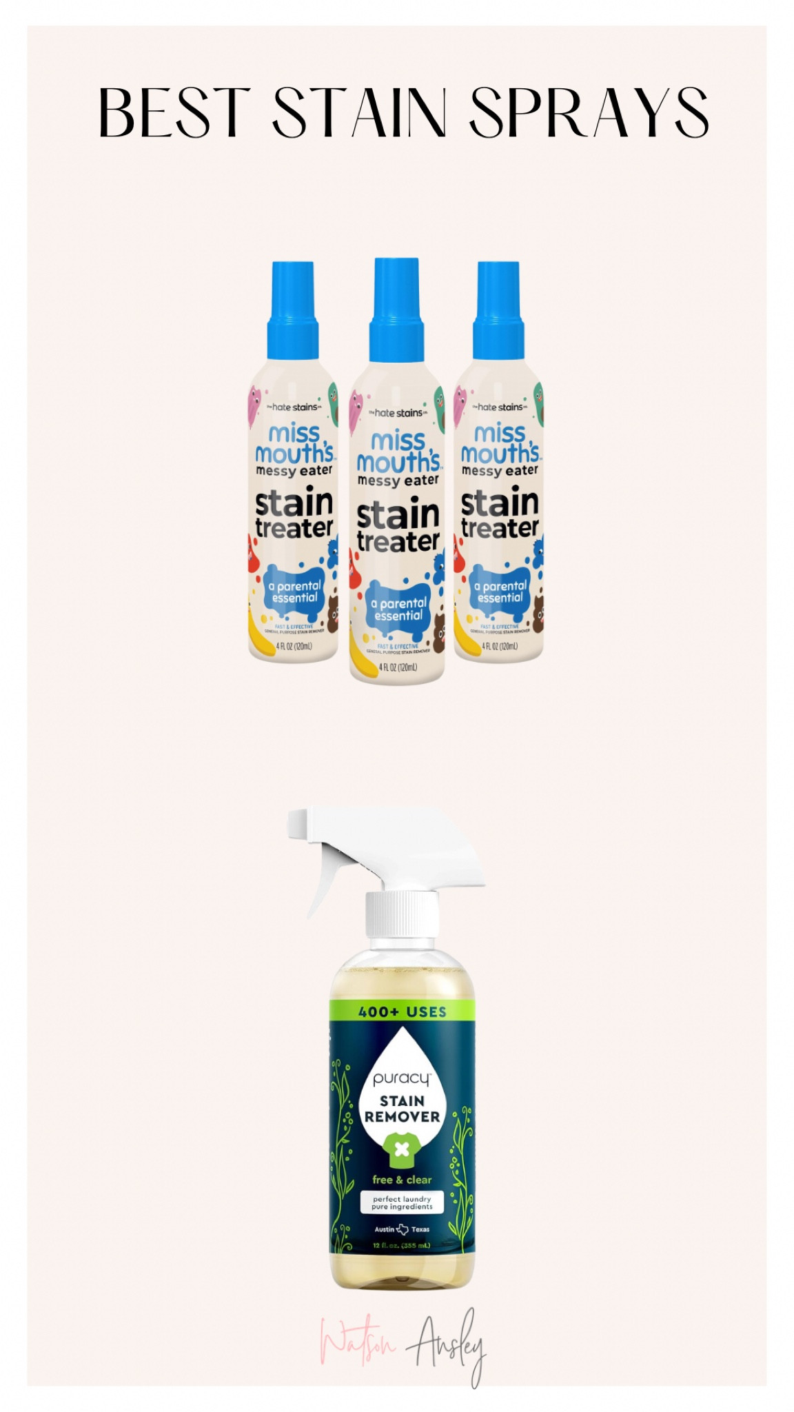 Shop the best stain sprays for baby spills, food, and all the messes in your life!

I like to mix these for even better results!

Click below to shop!


#LTKKids #LTKSaleAlert #LTKHome