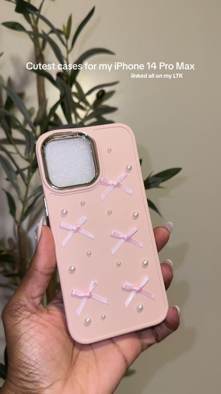 If you’re a girly girl, check out these cute cases I got! 10/10 and they’re cheap + good quality🤌🏾🖤

#LTKsalealert