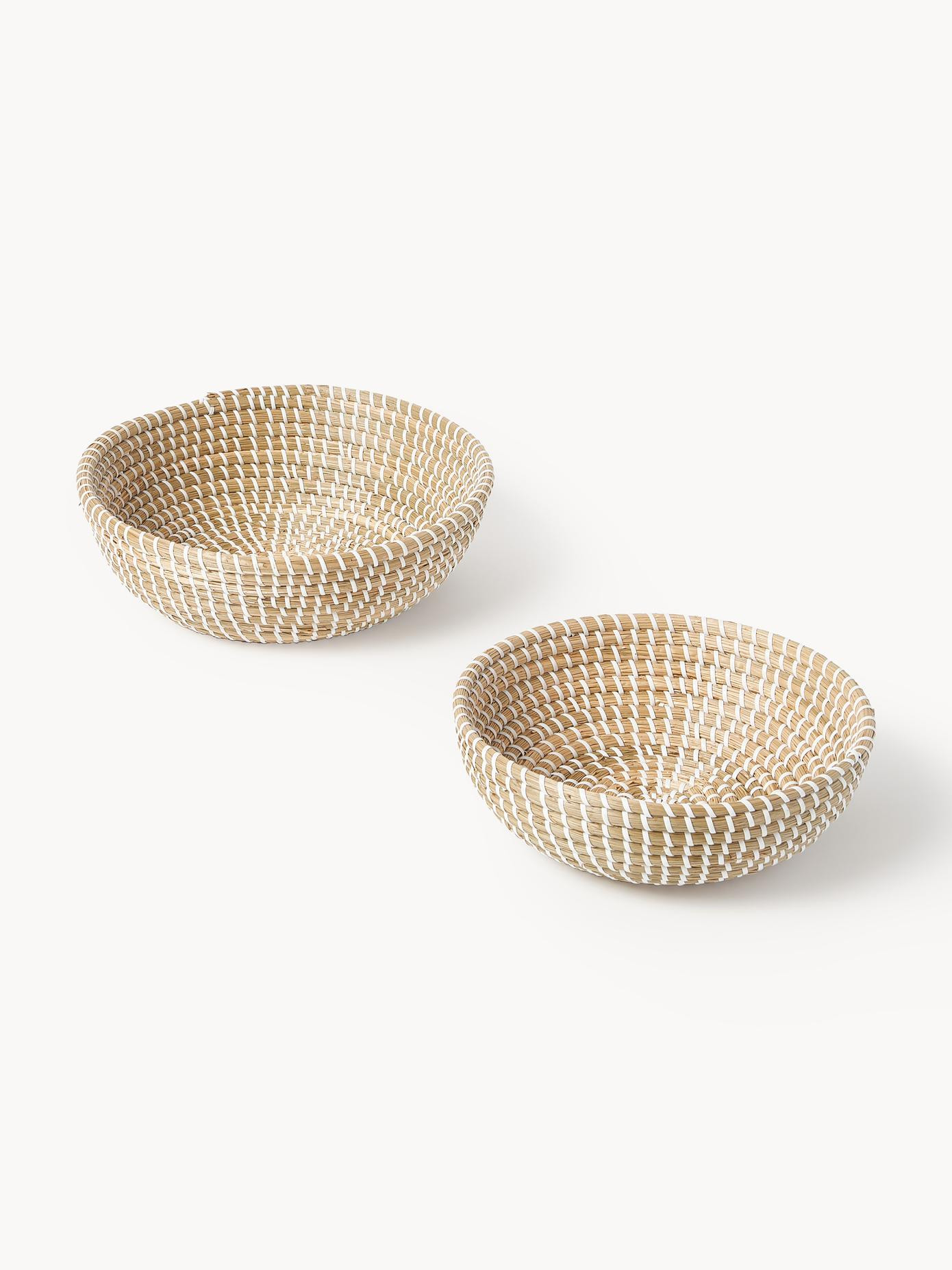 Runde Aufbewahrungskörbe Aleya aus Seegras, 2er-Set | Westwing EU
