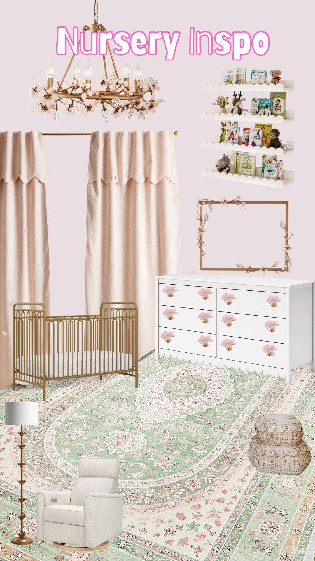 Baby girl Nursery Inspo • girl room • nursery • nursery furniture • nursery decor 

#LTKBump #LTKBaby #LTKmomlife