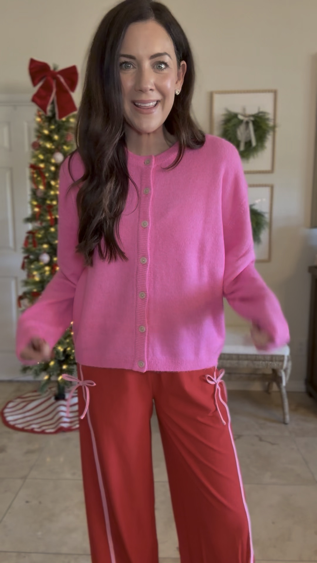 New target activewear! 
Medium cardigan, size up!
Xs pants—how cute are the bows?!😍

#LTKFindsUnder50 #LTKHoliday #LTKGiftGuide