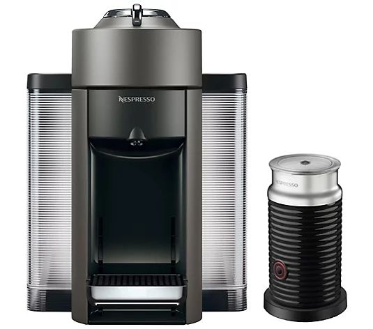 DeLonghi Nespresso Vertuo Coffee Espresso Machine w/ Frother - QVC.com | QVC