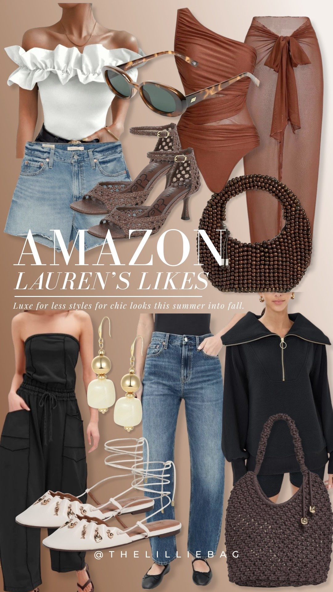 Amazon Lauren’s Likes 🤎

Sharing a few of my favorite Amazon finds right now! So many elevated pieces that look designer-inspired without the designer price tag. Think rich browns, chic neutrals, and timeless staples you’ll wear now and into fall.

Everything is linked for you! ✨

Summer outfit. Fall style. Denim. Jeans. Date night. Swim.

#LTKOver40 #LTKootd
