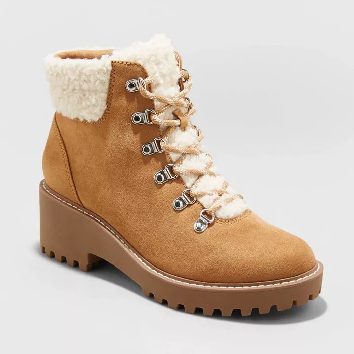 Women's Leah Sherpa Hiker Boots - Universal Thread™ | Target