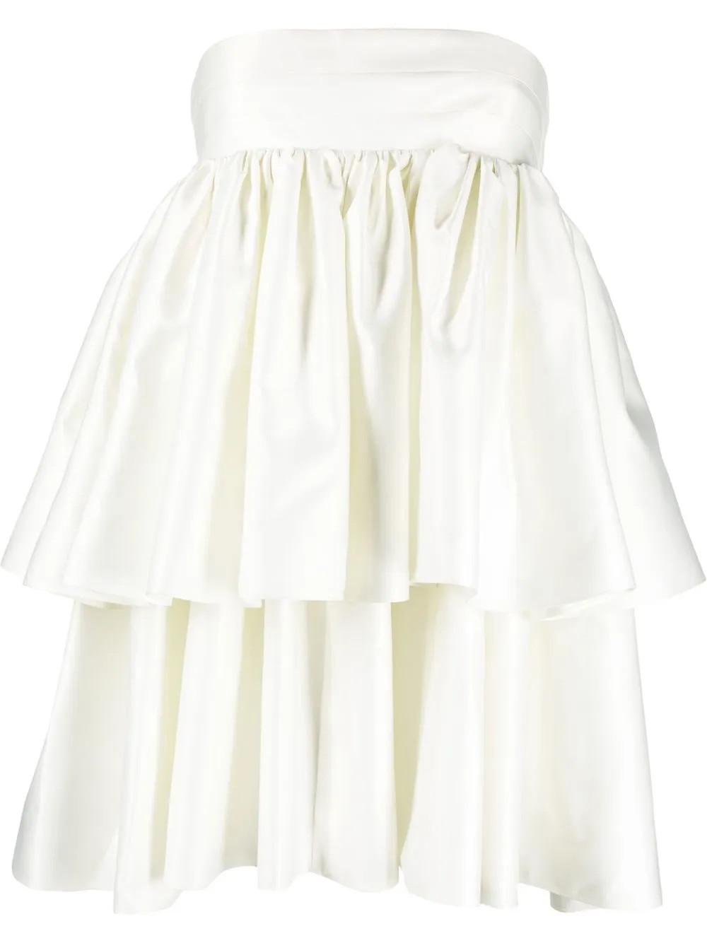 ruffle tiered strapless dress | Farfetch Global