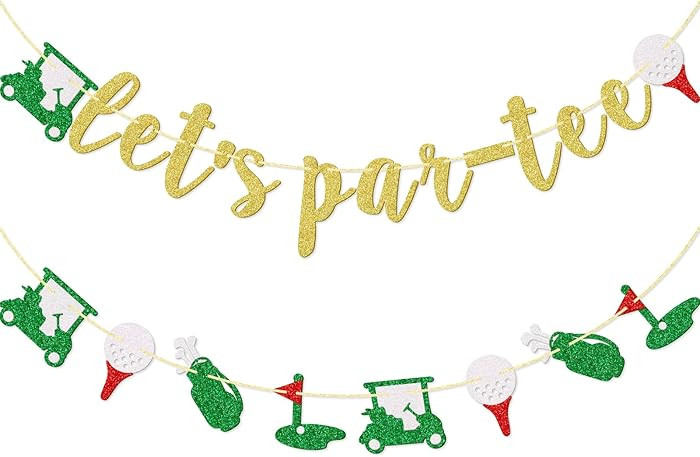 Little Man Let's Par-Tee Banner, Golf Themed Birthday Banner, Retirement Party Decor for Golf Lov... | Amazon (US)