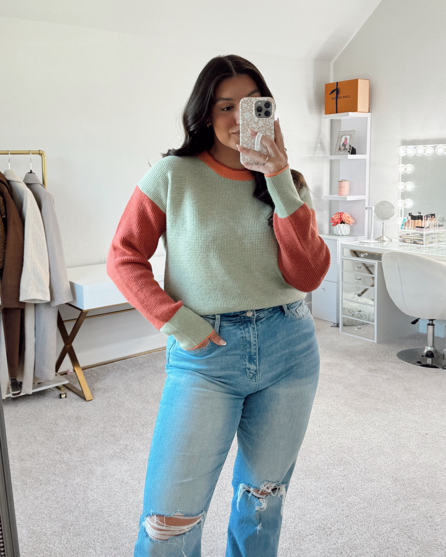 Prettiest sage color block pullover😍 this sweater is so soft! Not itchy at all

Fall fashion, midsize style, fall outfit inspo, affordable style, fall sweater, midsize fall fashion

#LTKFallSale #LTKMidsize #LTKSeasonal