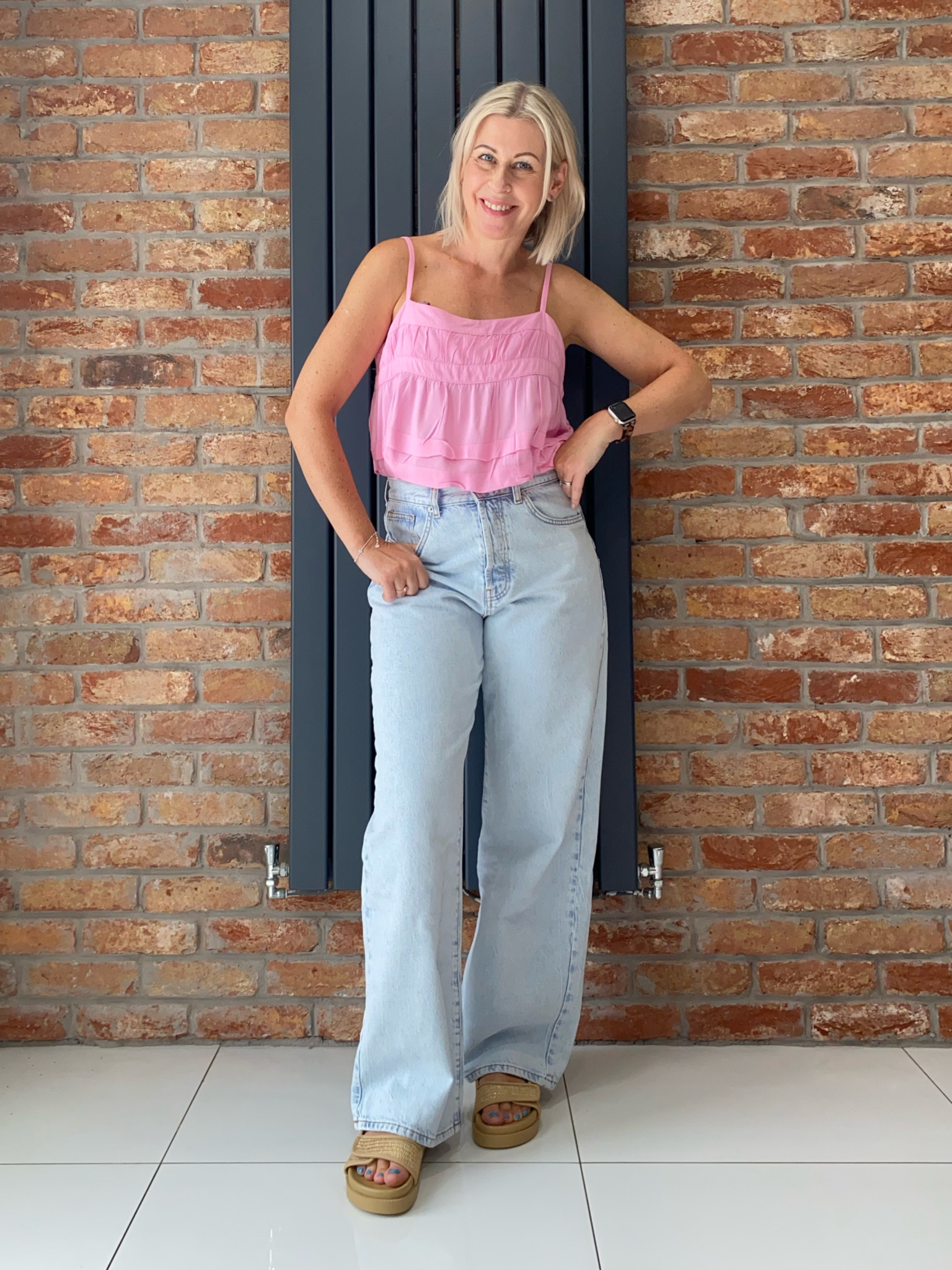 90s style bleach topshop baggy jeans. I’m wearing W28 L30 which is a size 10 short leg  

#LTKeurope #LTKstyletip #LTKFind
