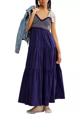 Free People Women's Bluebell Solid Maxi Dress, Medium | Belk