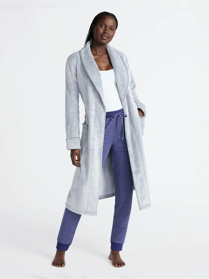 Joyspun Women's Plush Robe, Sizes S-3X | Walmart (US)