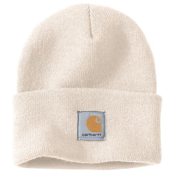 Carhartt Adult unisex Winter White Acrylic Knit hat | Lowe's