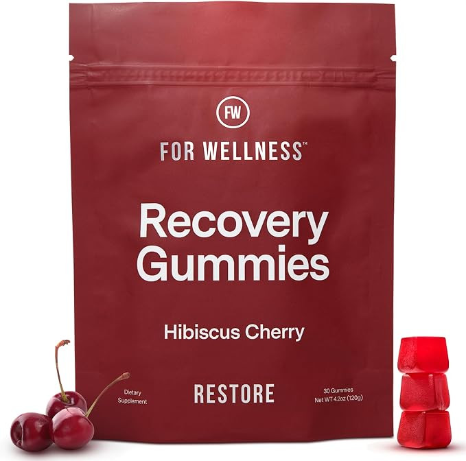 For Wellness Recovery Gummies Restore | Tart Cherry Energy Supplements with Electrolytes for Musc... | Amazon (US)