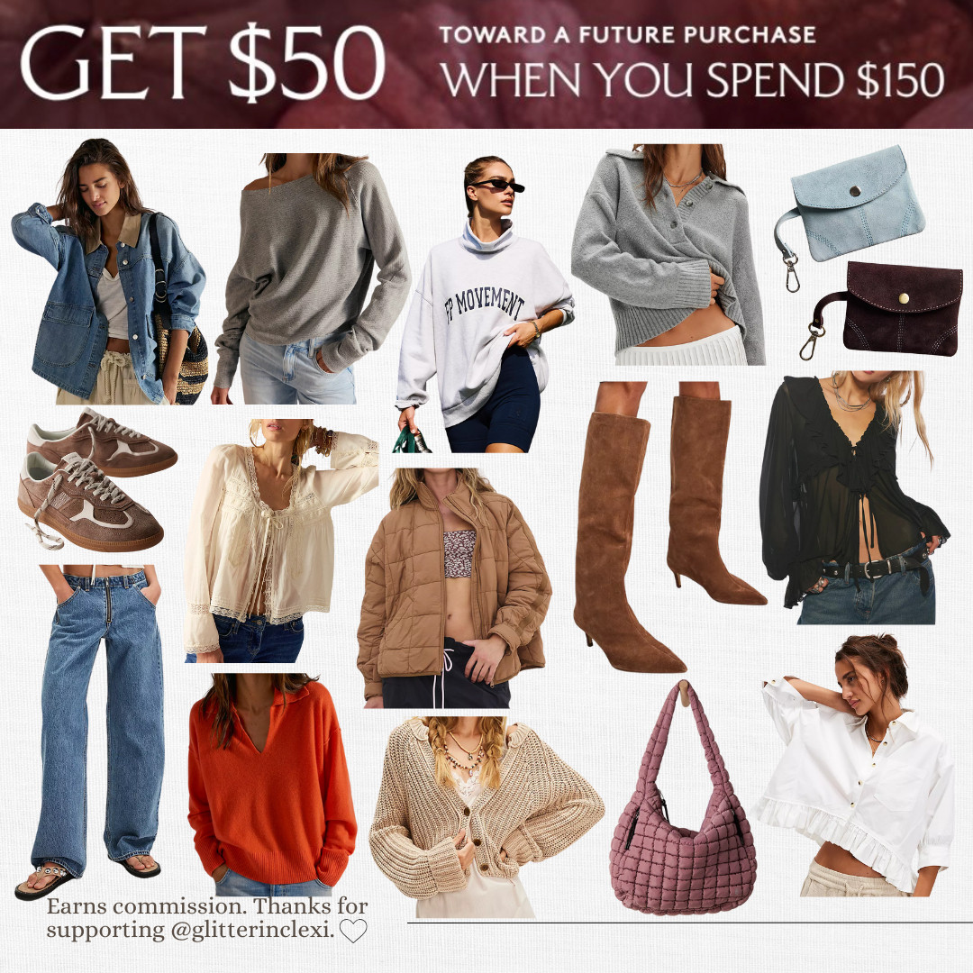 Free People Get $50 when you spend $150 

 #LTKSaleAlert