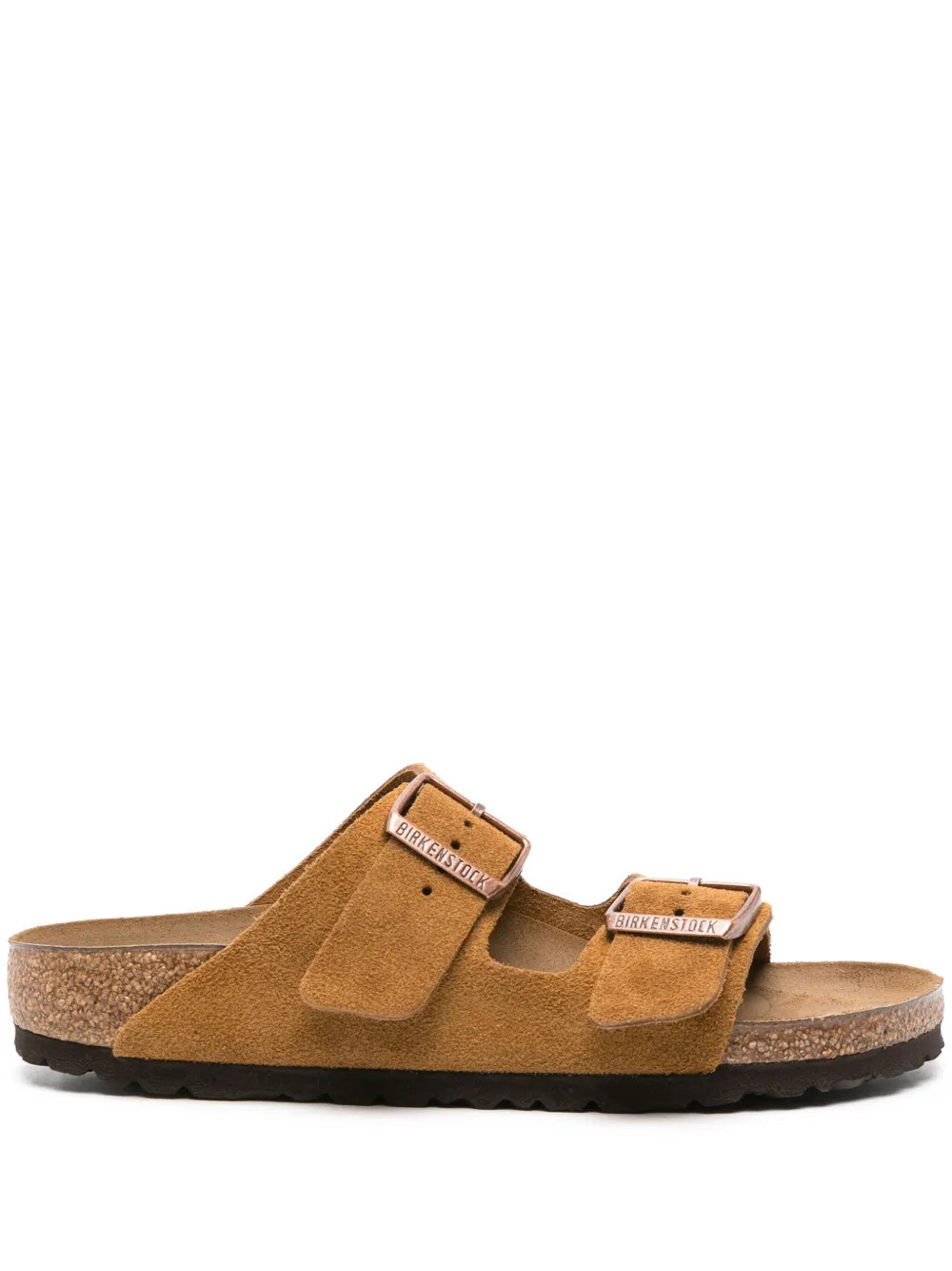 Birkenstock Arizona suede flat sandals - Brown | Farfetch Global