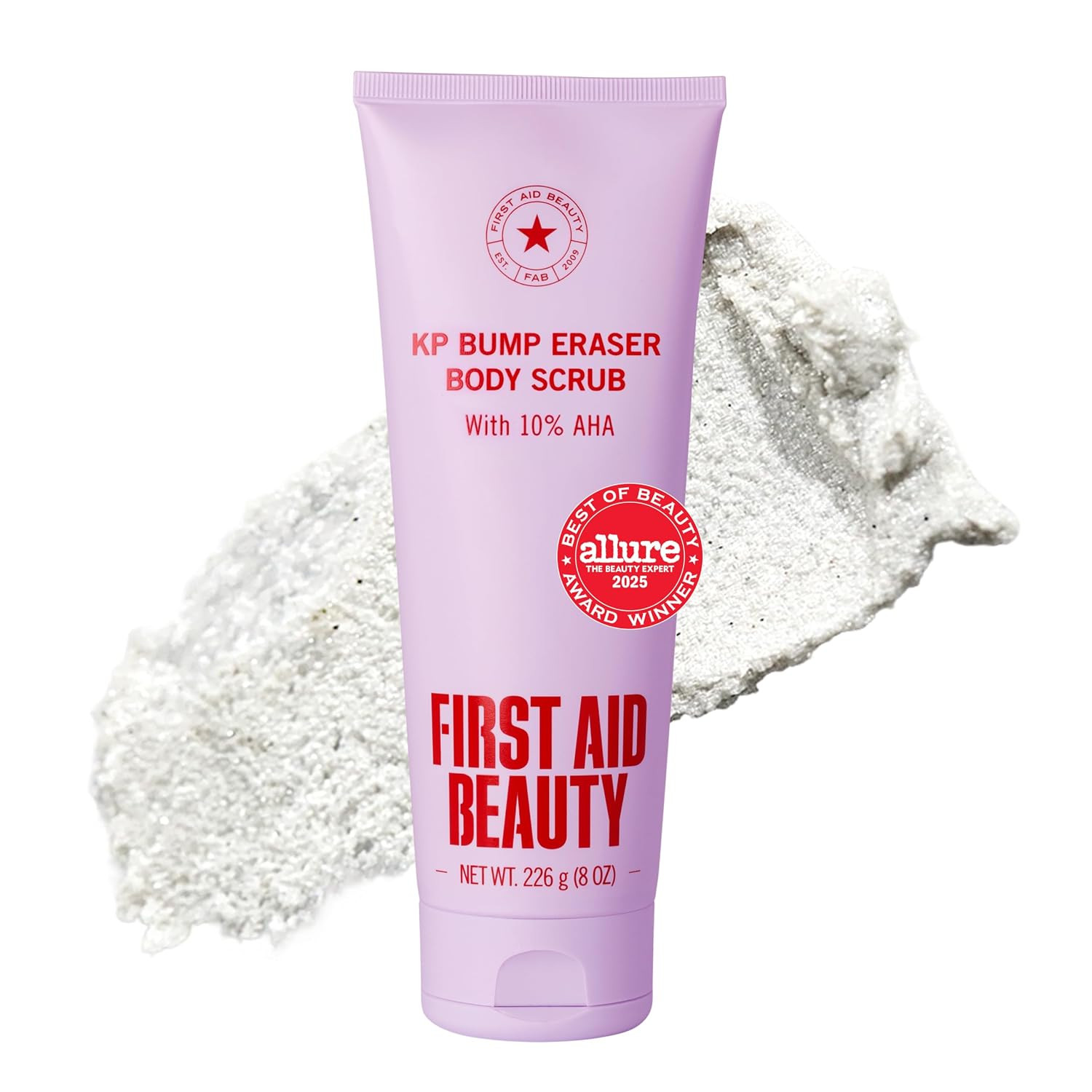 First Aid Beauty KP Bump Eraser Body Scrub, 10% AHA Keratosis Pilaris Exfoliator (Glycolic & Lactic Acid) – Treatment for Strawberry Legs, Razor Bumps & Rough Bumpy Skin, Safe for Sensitive Skin | Amazon (US)