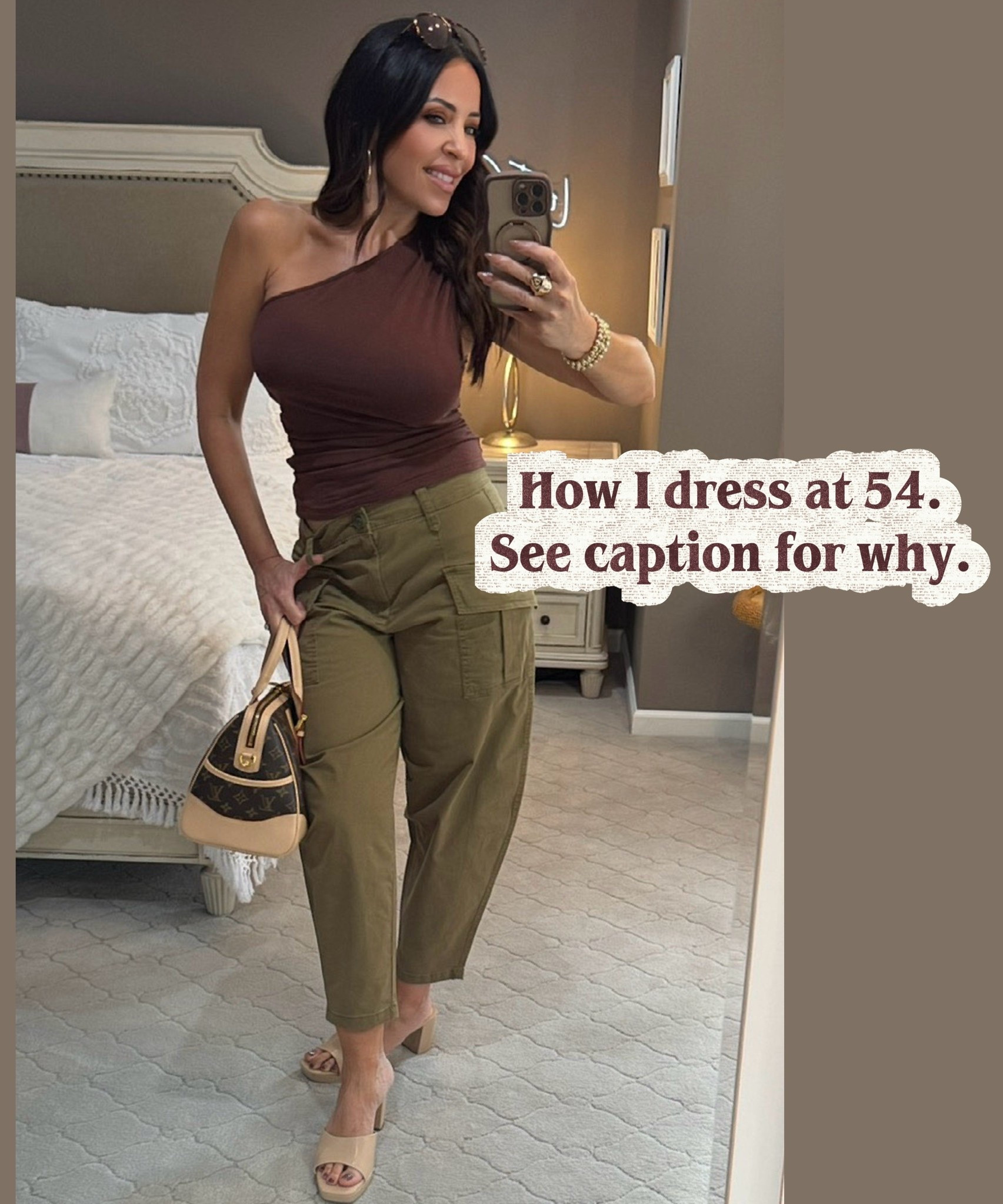 I used to adjust my appearance for whatever ”audience” I would be in front of on any given day. Tone down my makeup, hide my curves, and cover up. 
One day it dawned on me:
📍 I’m 54 years old 
📍More than half my life is over
📍I have free will
📍People are going to have an opinion of me regardless of what I wear or even what I do and say
📍I need to dress for me
📍I am in charge of my own happiness
📍I am not hiding for anyone
📍I wear what I want.
If you find yourself altering your outfits, hair, makeup and even what you say or do, for other people and to be accepted? Stop 🛑 There’s no point. Wear what makes you happy.
This entire look is affordable and from Walmart🤎🍃🤎🍃
#walmartstyle