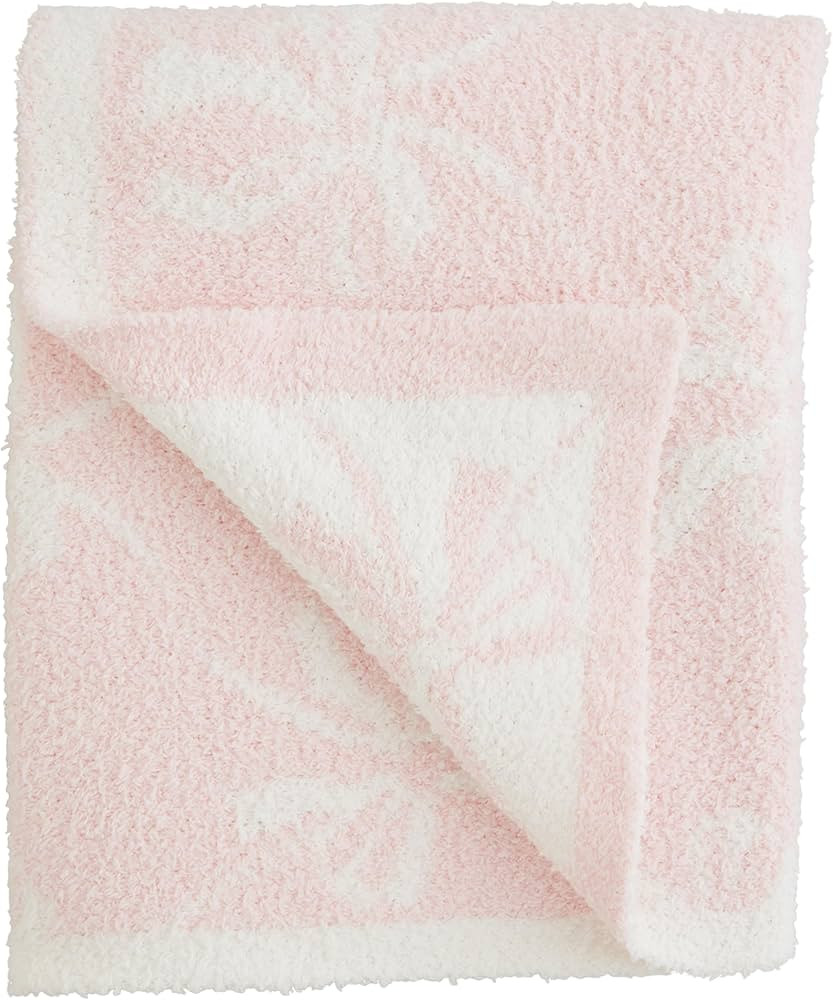 Mud Pie Kids Bow Chenille Blanket; 34" x 28" | Amazon (US)