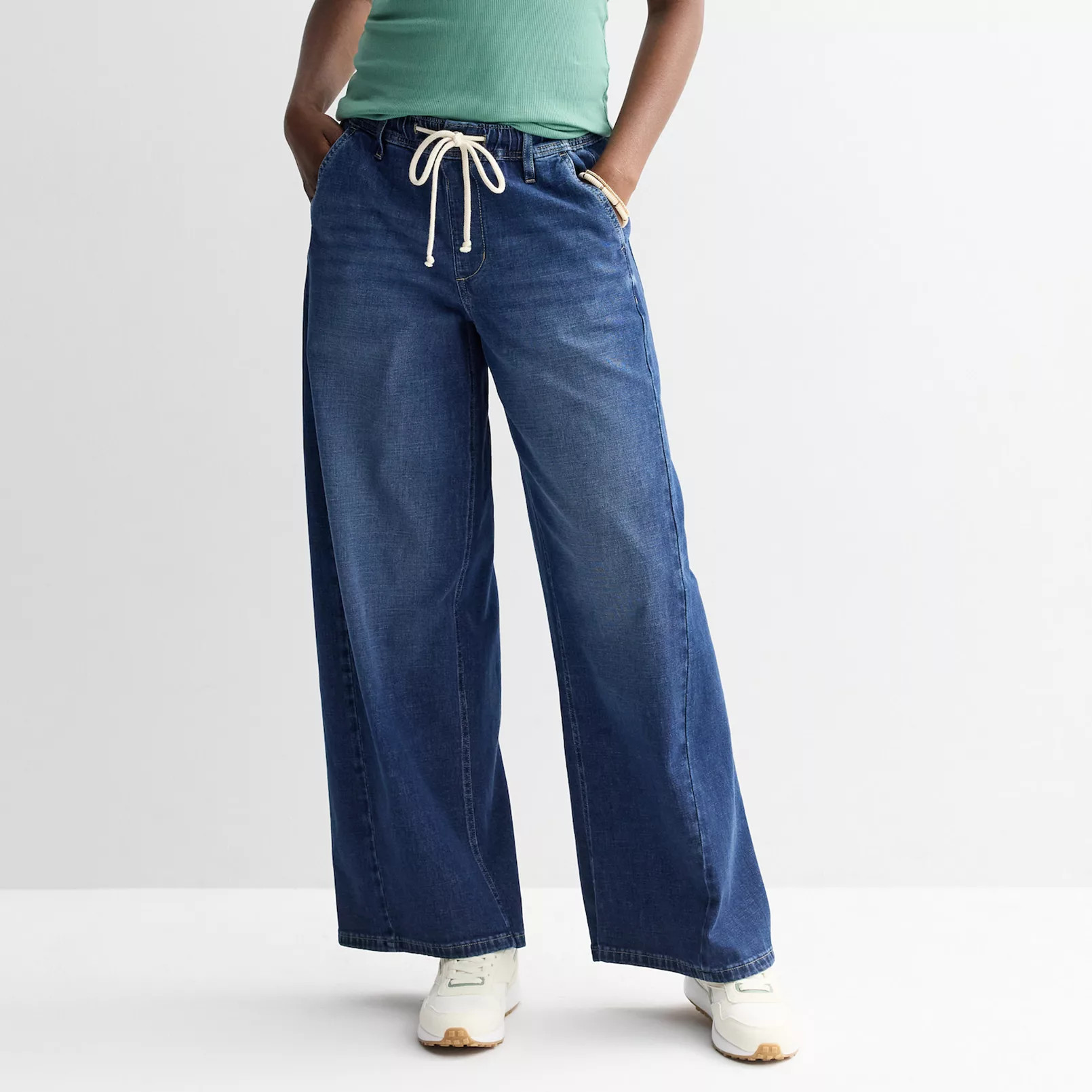 Women's Sonoma Goods For Life® High Rise Wide Leg Pull On Jeans | Kohl's