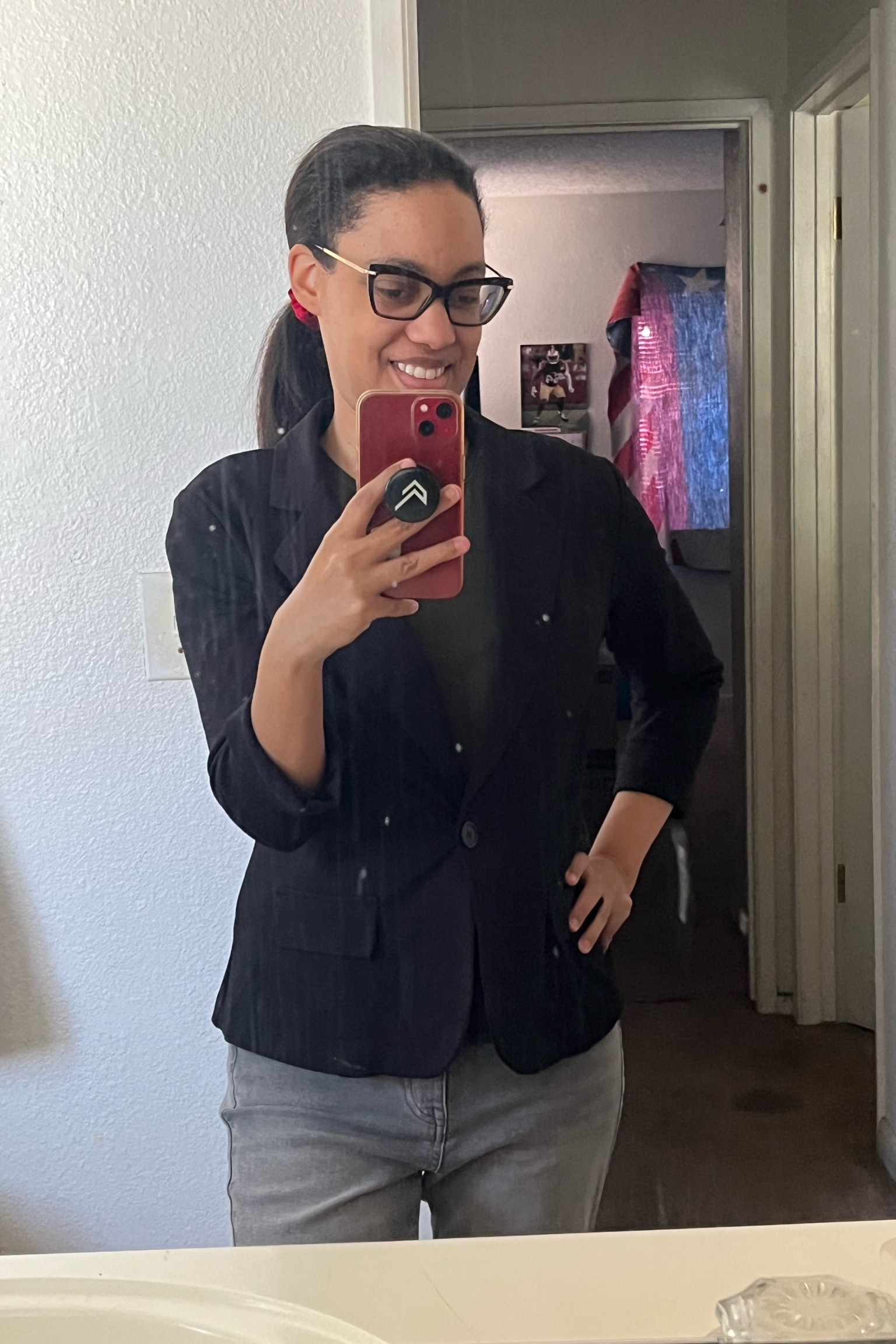 Work Outfit
Black blazer 
Mellow soft in khaki green 
Grey skinny jeans 

#LTKActive #LTKStyleTip #LTKWorkwear