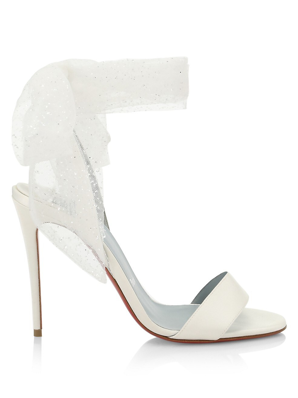 Christian Louboutin Sandale Du Desert 100 Tulle High-Heel Sandals | Saks Fifth Avenue