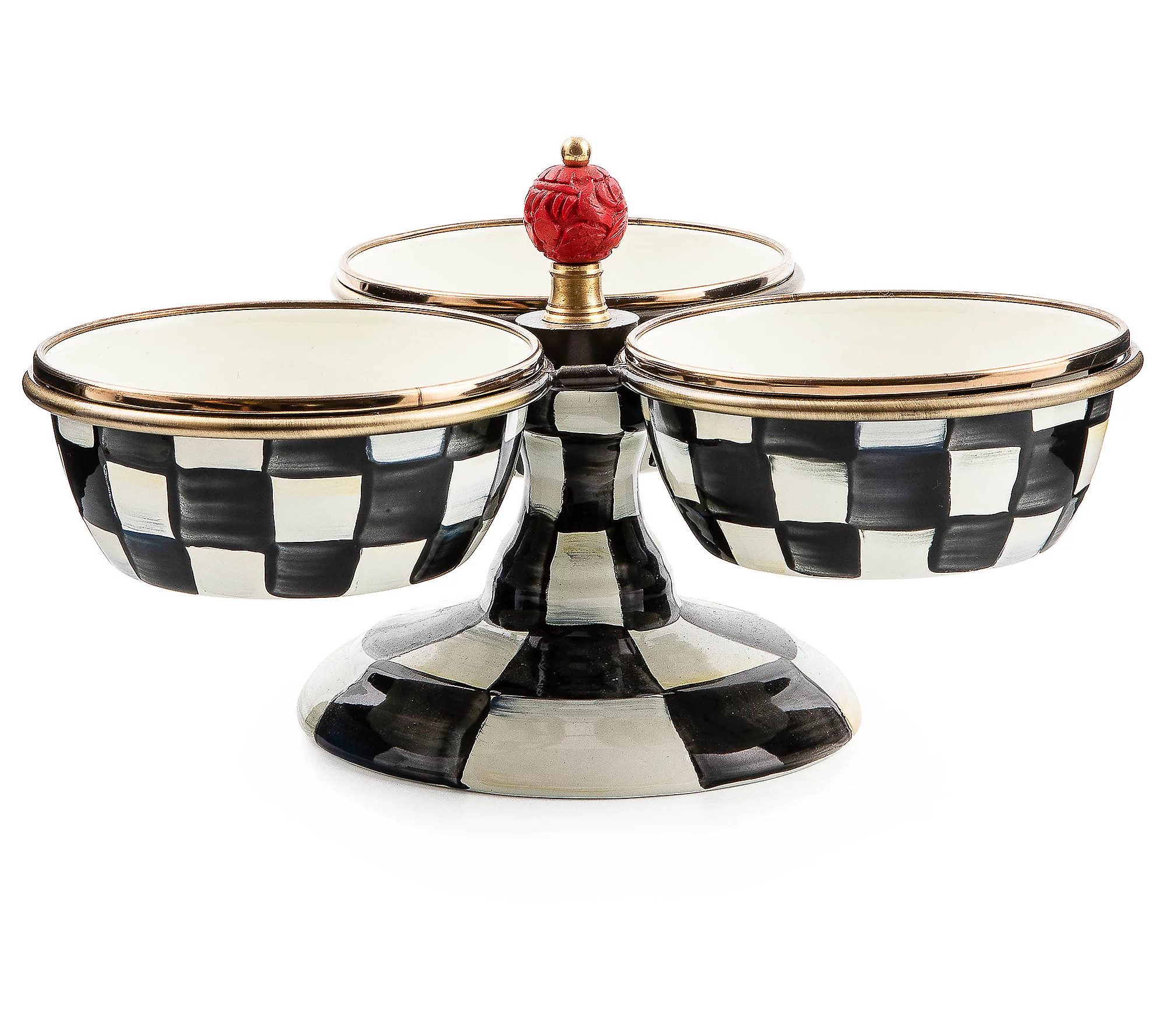 MacKenzie-Childs Courtly Check Triplicity | QVC