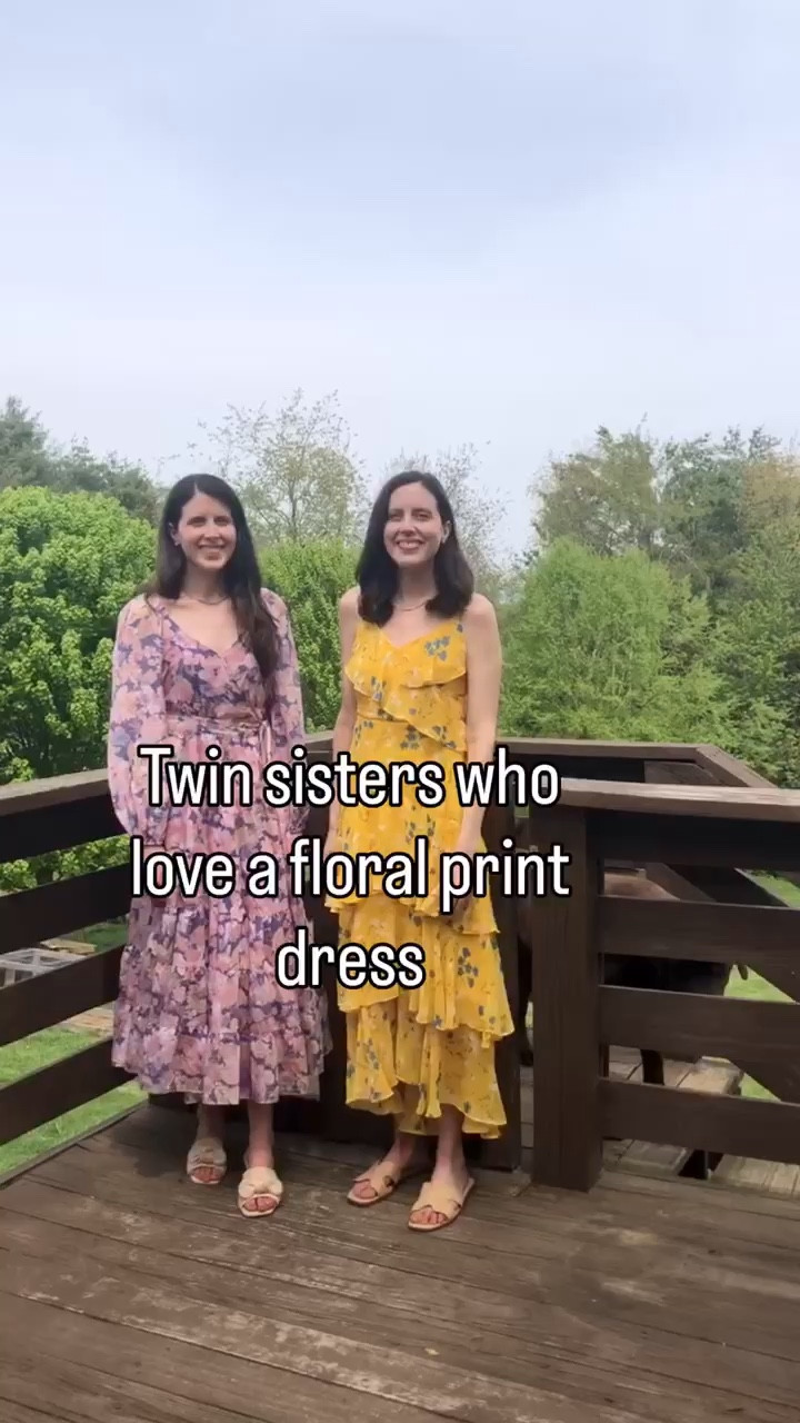 Twin sisters, who love a floral print dresses 🌸

we’ve rounded up dresses that would be perfect for Easter and spring weddings 

easter dress women 
spring dresses 
spring outfits 2026

#LTKWedding #LTKSeasonal #LTKSaleAlert