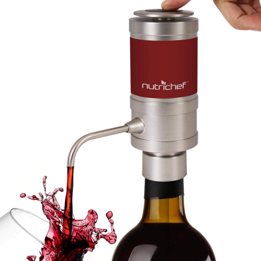 Electric Wine Aerator Dispenser Pump - Portable and Automatic Bottle Breather Tap Machine - Air D... | Amazon (US)