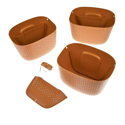 WallyGrow Eco Mountable Wall Planters - 3-pack - Orange | HSN