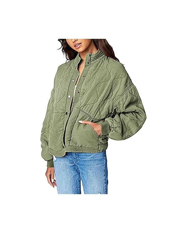 [BLANKNYC] Womens Luxury Clothing Tencel Drop Shoulder Quilted Jacket | Amazon (US)
