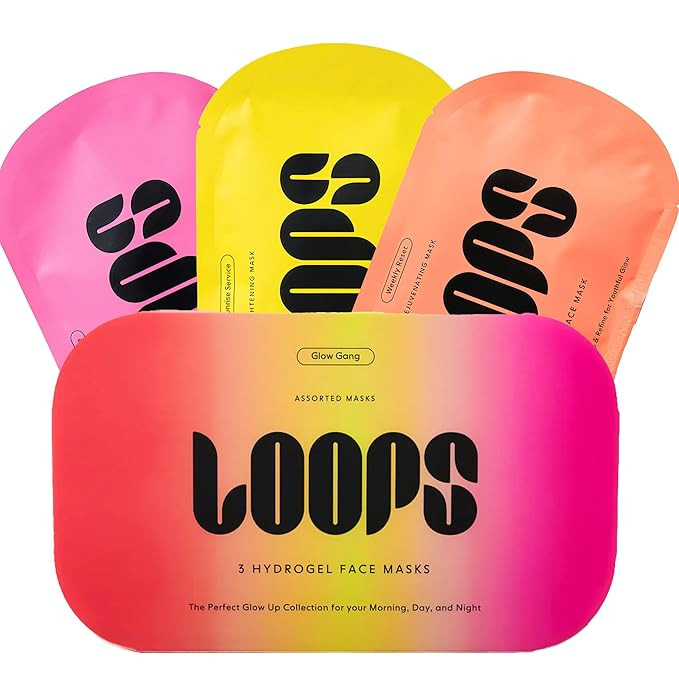 LOOPS Glow Gang Mask Set – Weekly Reset for Rejuvenation, Double Take for Glowing Skin, Sunrise... | Amazon (US)