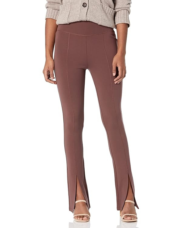 The Drop Women's Uma High-Rise Fitted Slit Front Pull-On Pant | Amazon (US)