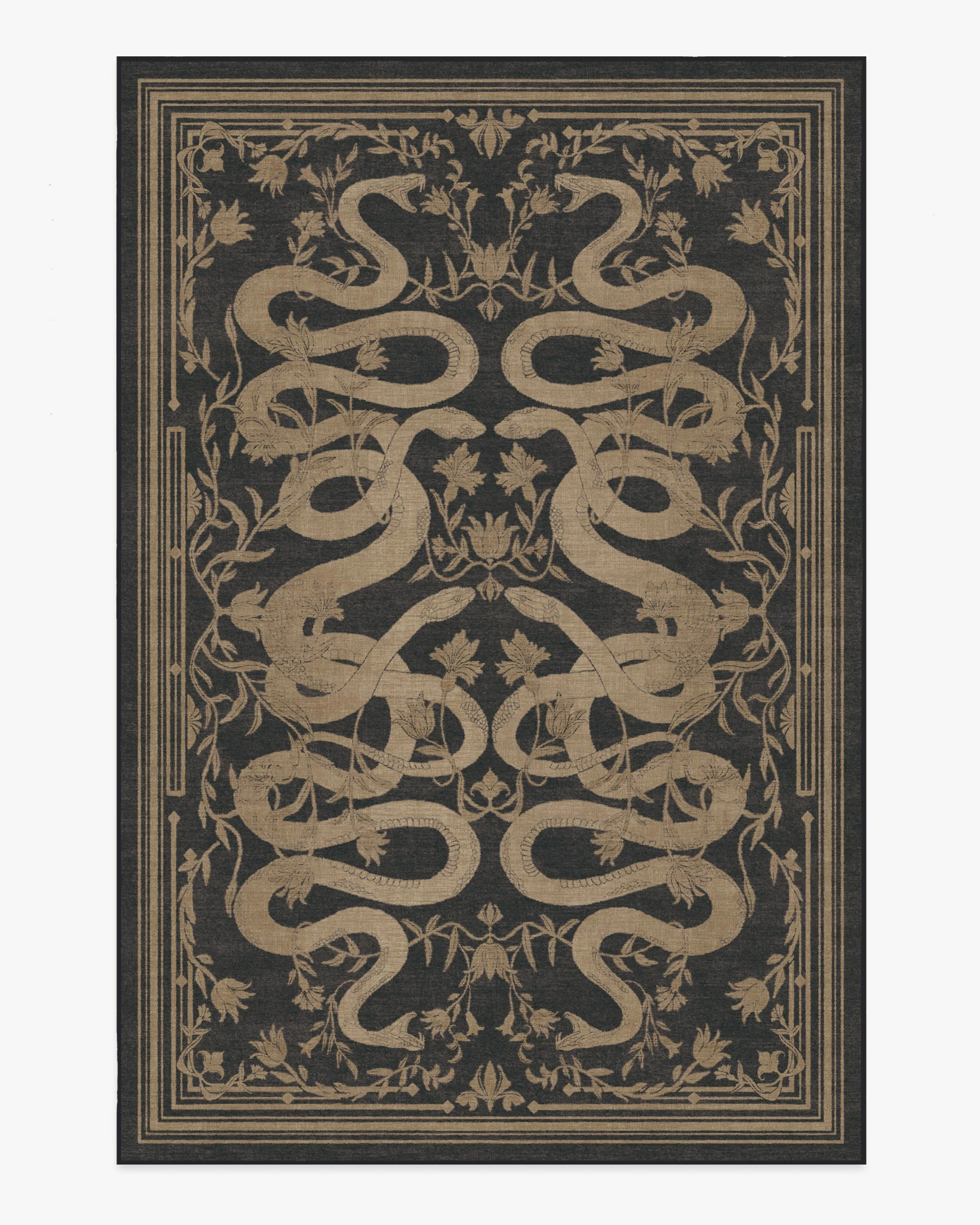 Sumaya Soft Black Rug | Ruggable